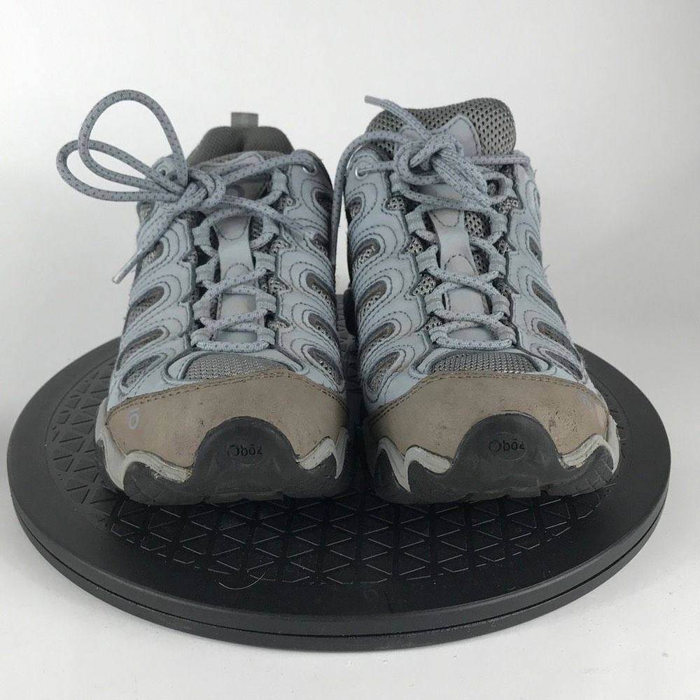 Oboz Low Top Hiking Boots Low Top Gray/Blue Women’s Size 8.5 - Picture 2 of 12